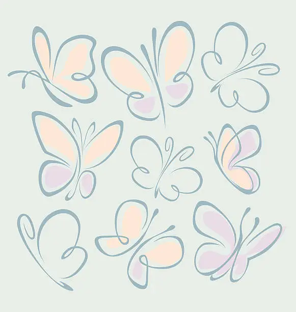 Vector illustration of butterfly