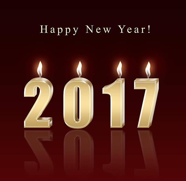 istock Happy new year 2017 - candles 536879758