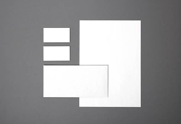 blank kit de papeterie  - stationary photos et images de collection