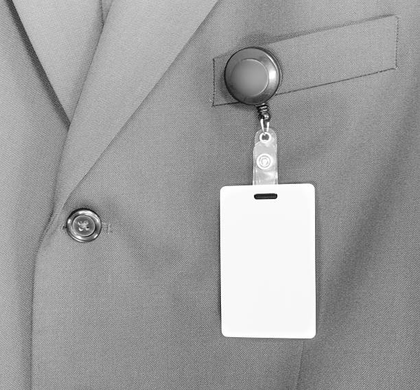 istock ID Card, or Identity Badge on a business suite 536889896
