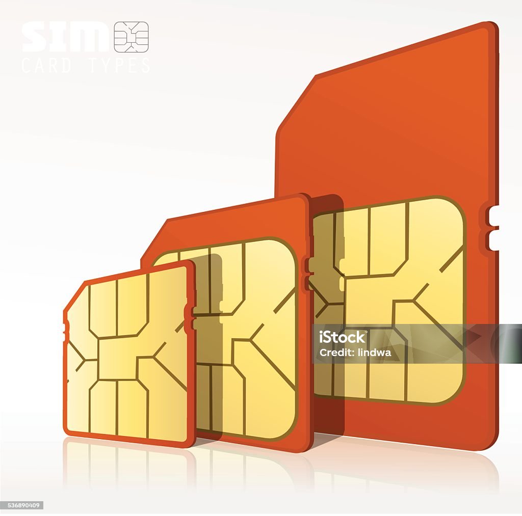 Type Simkaarten Sim Card Types Stock Illustration - Download Image Now - 2015 ...