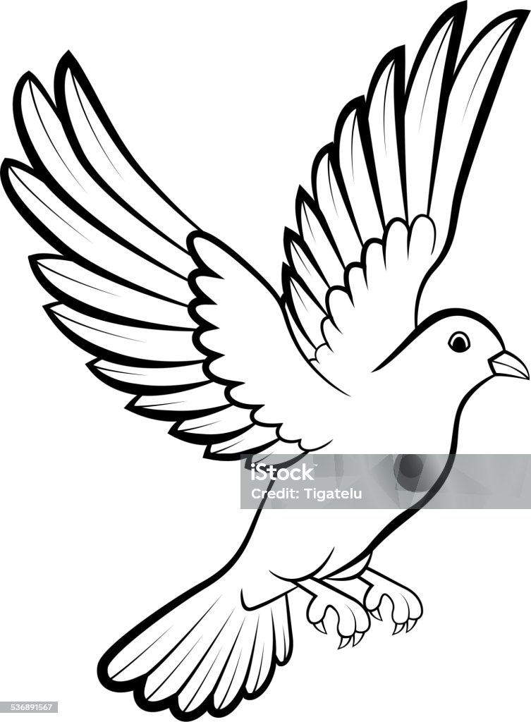 Cartoon Dove birds logo for peace concept and wedding design Vector illustration of Cartoon Dove birds logo for peace concept and wedding design  2015 stock vector