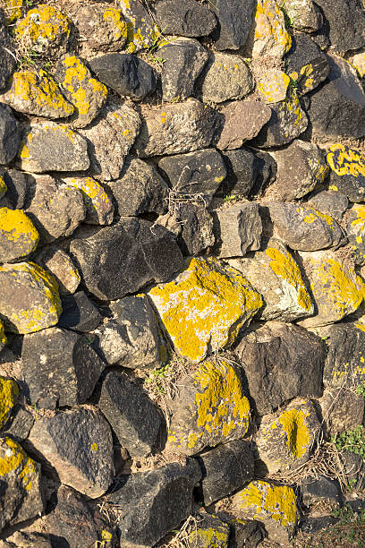istock Santorini stone wall in Oia on Greece 536892632
