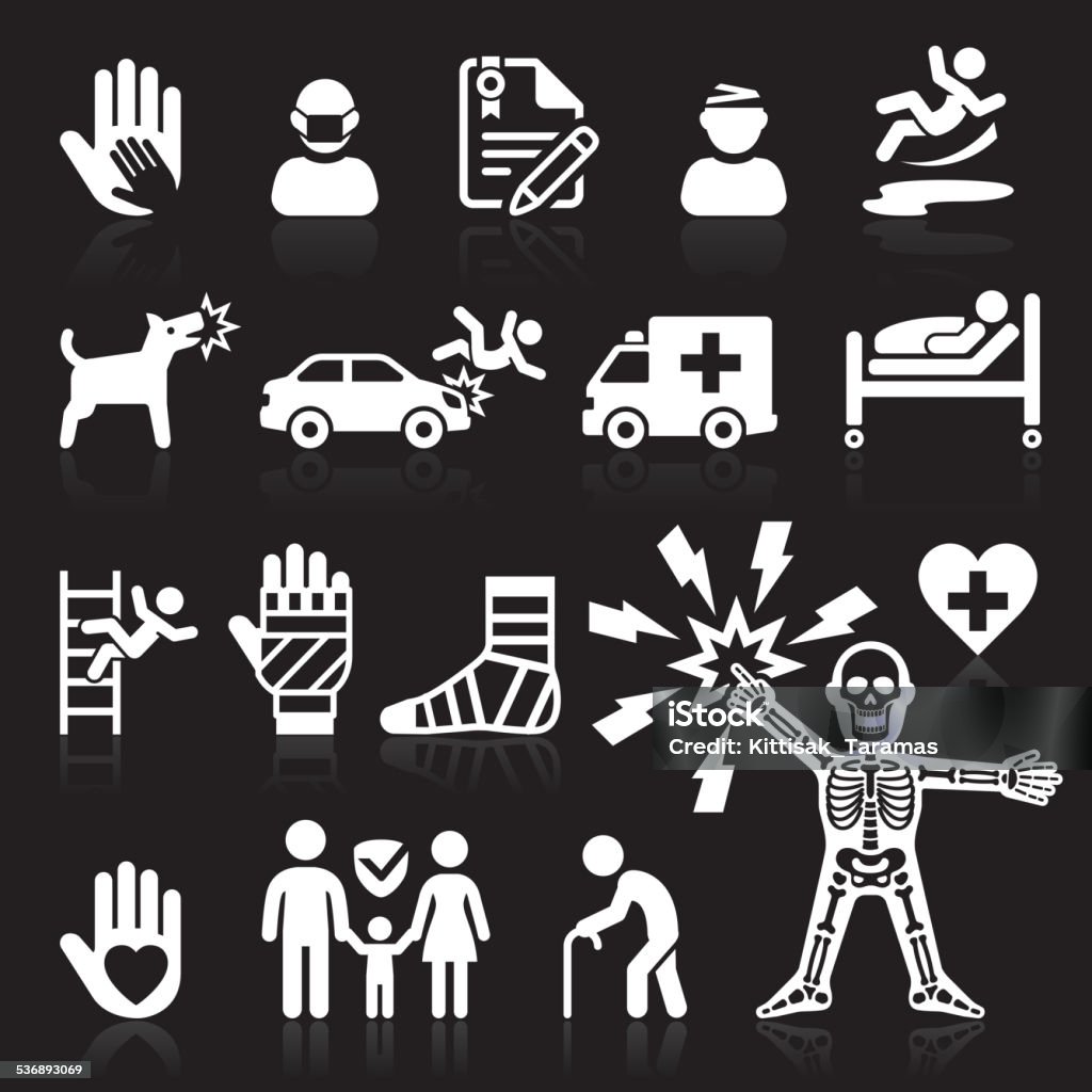 Insurance icons set. 2015 stock vector