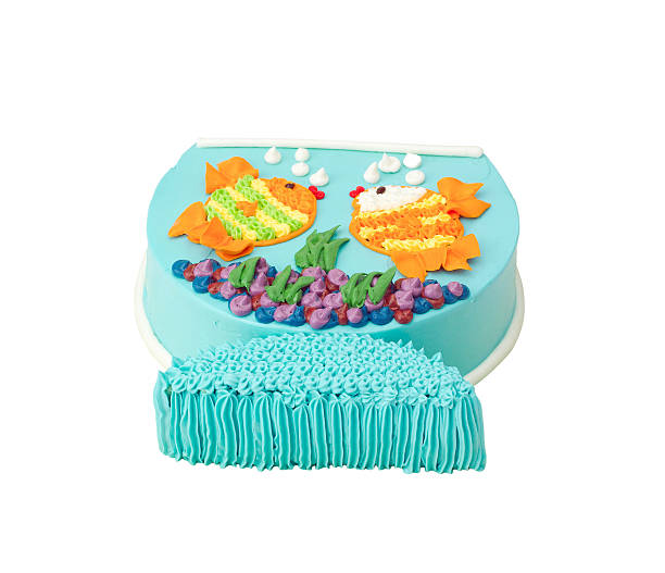 istock birthday cake in shape of fish 536894109