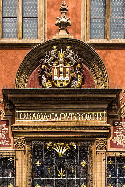 istock Prague Old Town Hall inscription 536894309