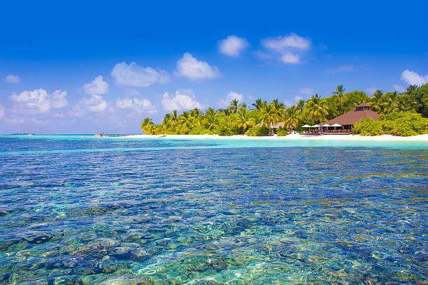 Kuramathi Atoll, The Maldives stock photo