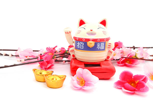 istock Chinese oriental lucky cat figure 536895067