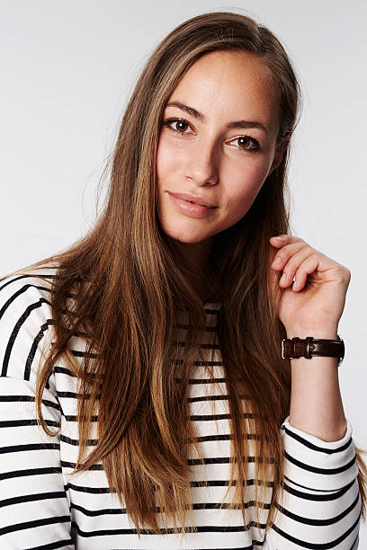istock Brunette and brown eyed beauty, studio 536895414