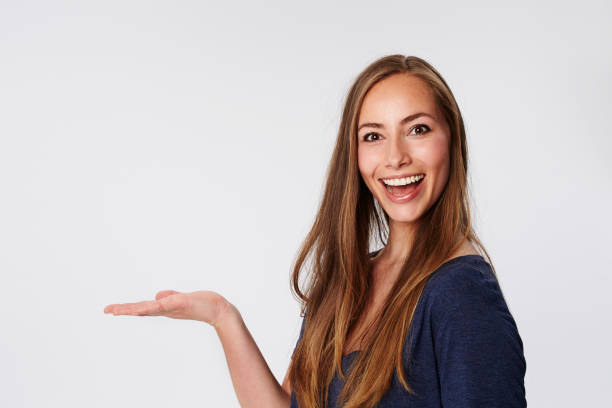 istock Pretty girl posing in white studio 536907718