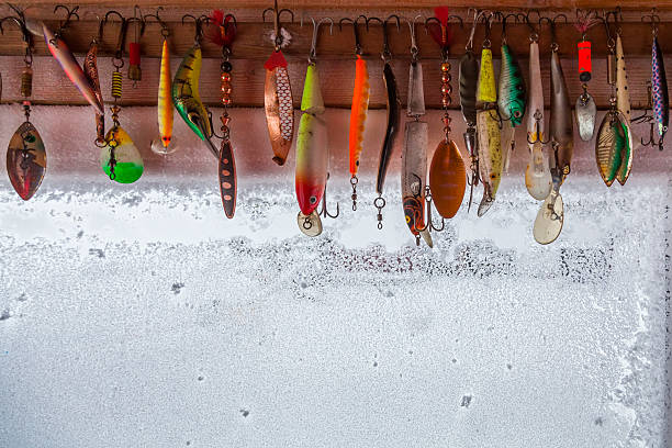 istock Collection of different fishing hooks 536921801