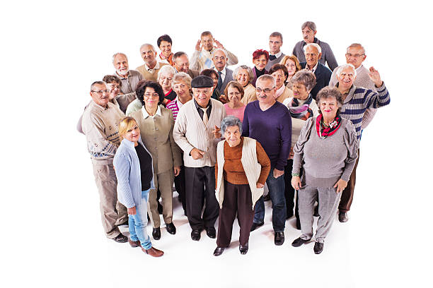 istock Large group of happy seniors. 536923685