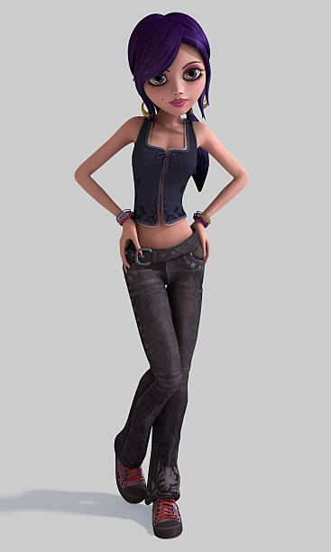 istock Young Cartoon Girl 536924827