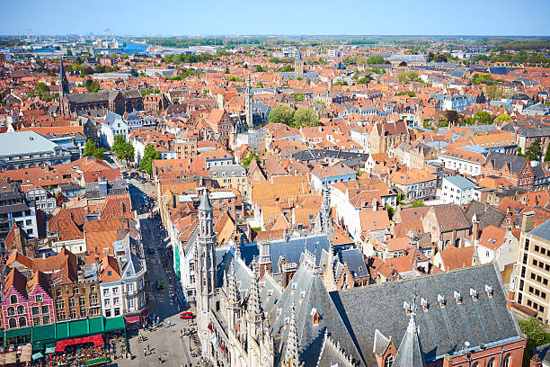 istock View over cityscape of Bruges 536936054