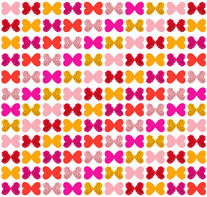 Colorful background with butterflies.