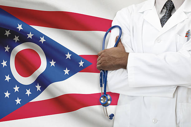 Concept of national healthcare system - Ohio stock photo