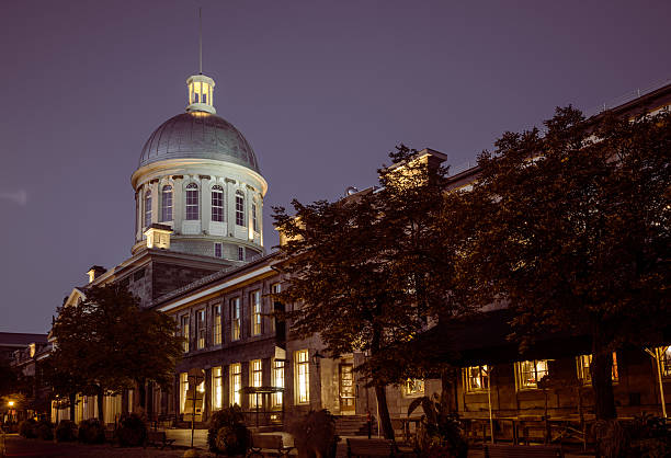 istock Bonsecours Market in Montreal, Quebec at night 536952206