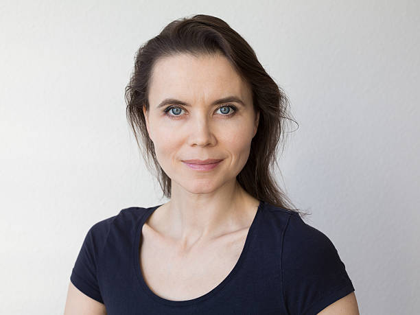 istock Woman with attractive smile looking into camera 536953029