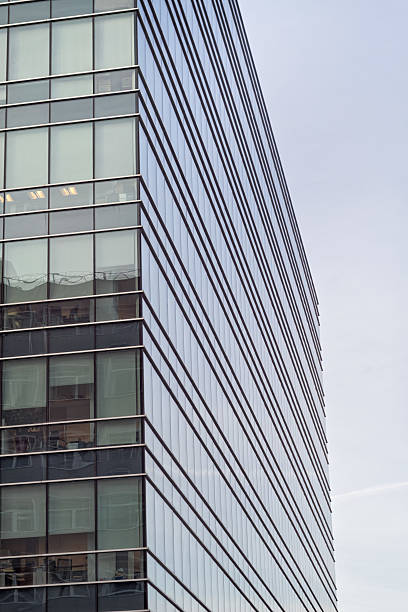 istock Office building with glass facade corner 536953763