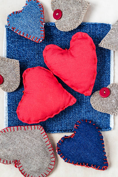 istock Valentines background  Handmade hearts old paper 536954937