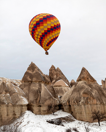 cappadochia the fly with hot air balloons.