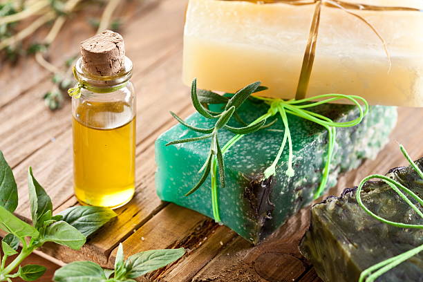 istock Pieces of natural soap. 536956665