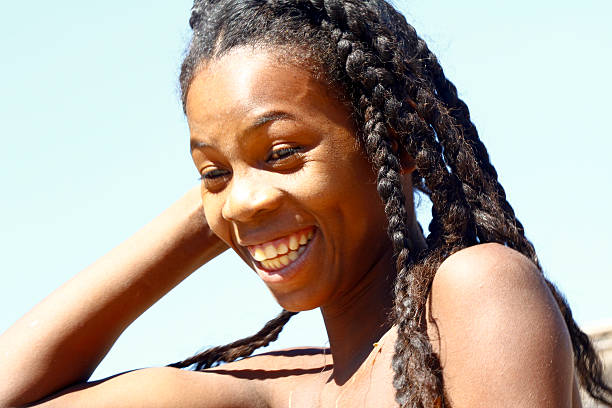 istock Happy attractive african girl, Madagascar 536971029