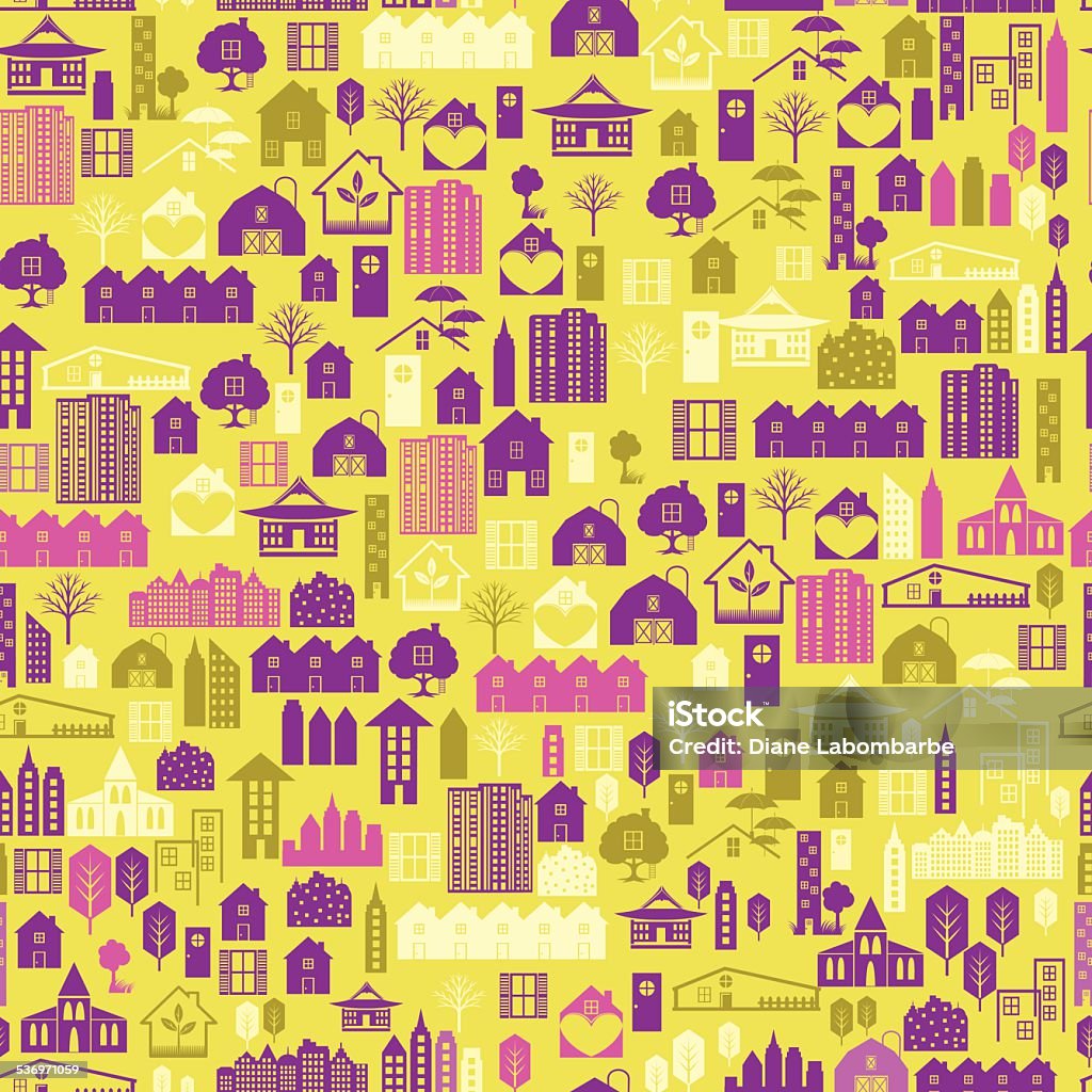 Pattern Real State Real Estate Seamless Pattern Stock Illustration - Download Image Now ...