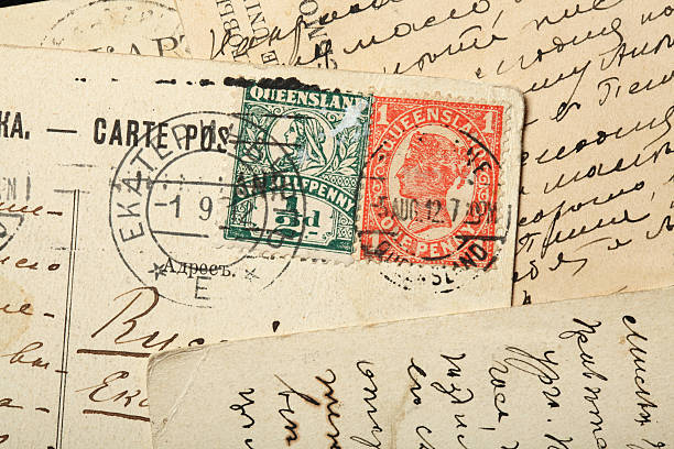 istock Queen Victoria postage stamps, Australia, Queensland. 536973821
