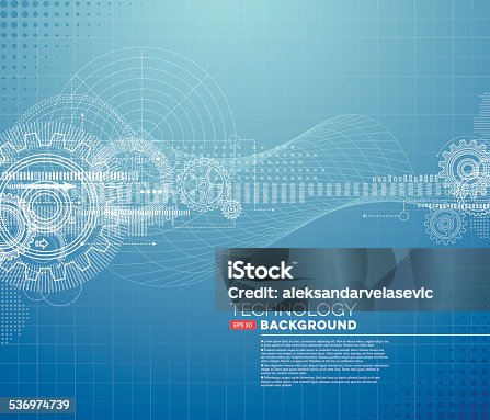 istock Abstract Blueprint Background 536974739