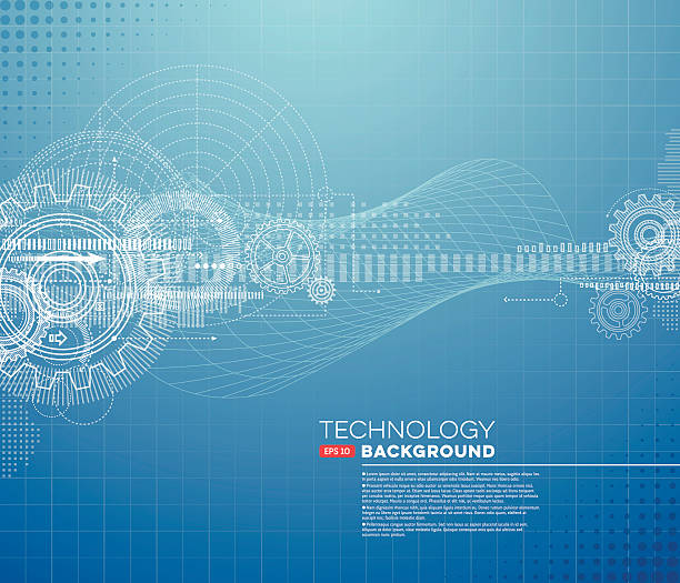 Abstract Blueprint Background Abstract technology background.Eps 10 file with transparencies.File is layered with global colors.Only gradients used.Hi res jpeg without text included.More works like this linked below. gears abstract stock illustrations