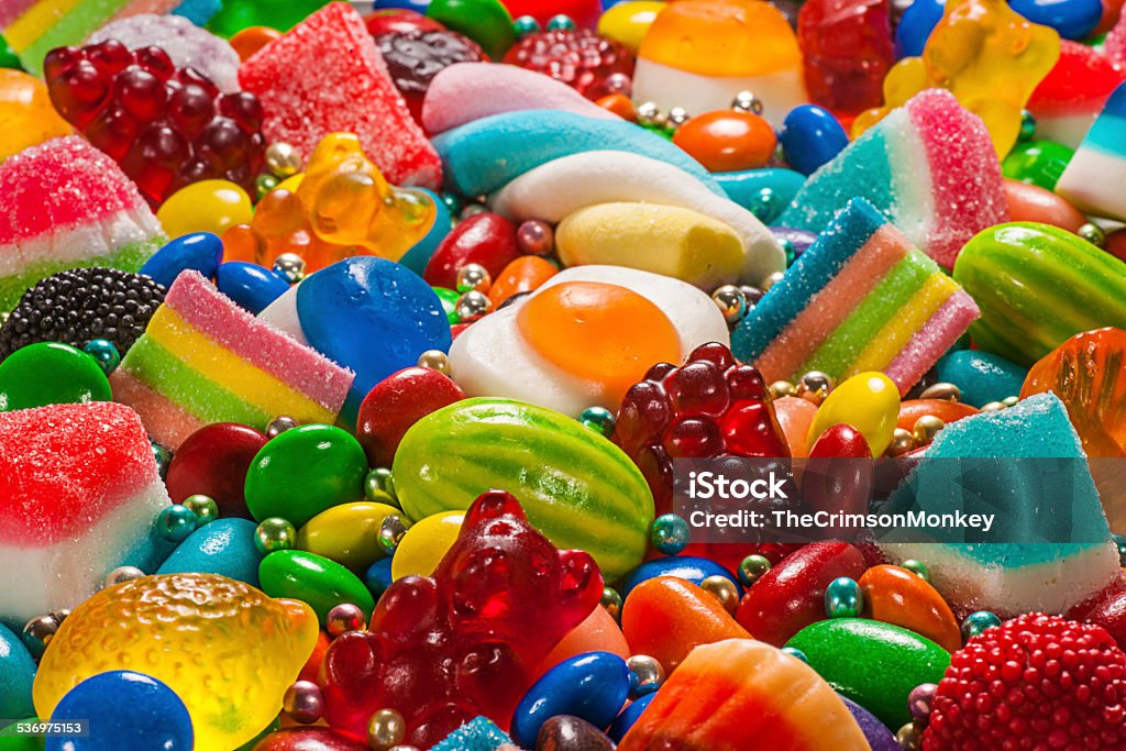 Colorido caramelos - Foto de stock de Golosina libre de derechos