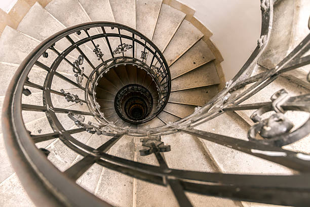 istock Spiral staircase in the cathedral of Budapest 536975407