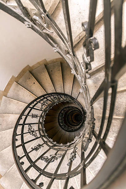 istock Spiral staircase in the cathedral of Budapest 536975409