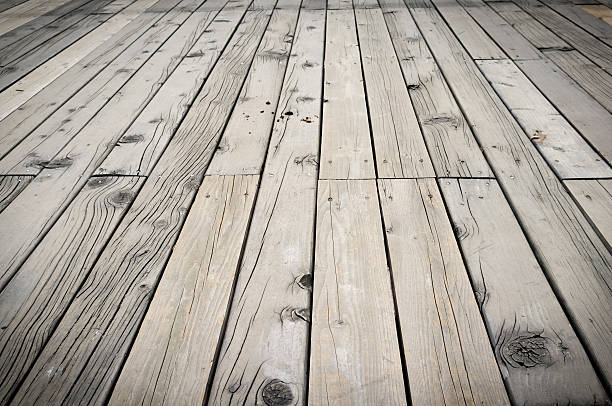 istock Grunge natural wood plank texture background. 536975521