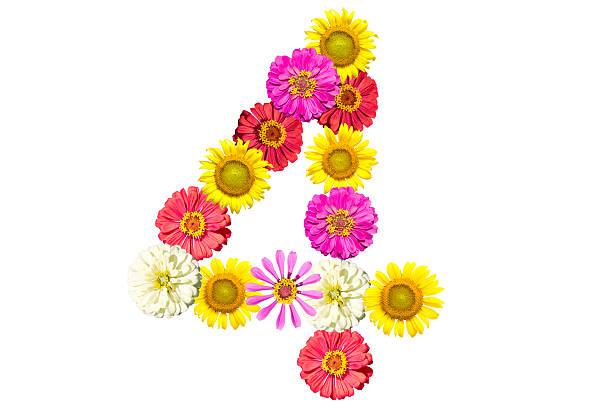 istock number made from flowers, arabic numeral 536976193