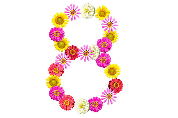 istock number made from flowers, arabic numeral 536976199