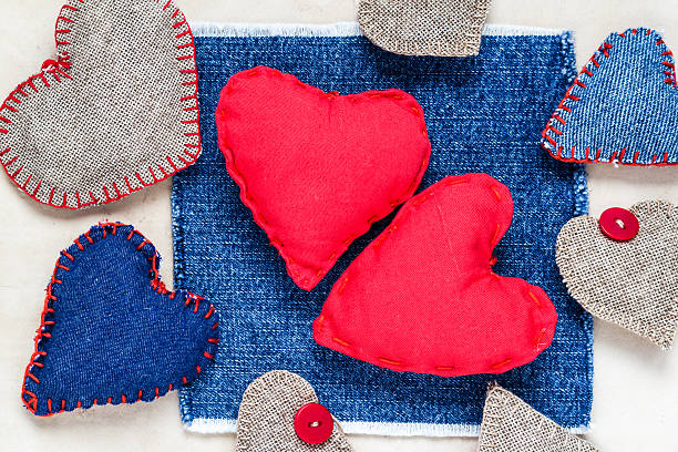 istock Valentines background  Handmade hearts old paper 536976845