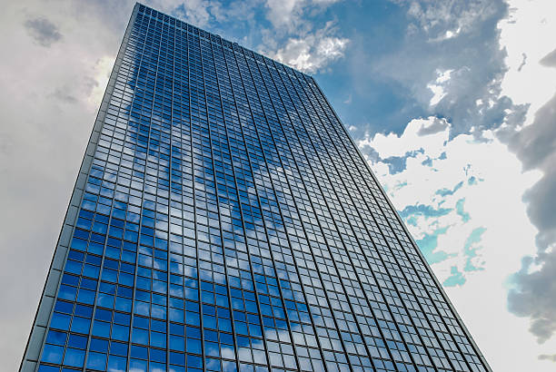 istock Office Building in Berlin Germany with Reflections in Glass Facade 536977661