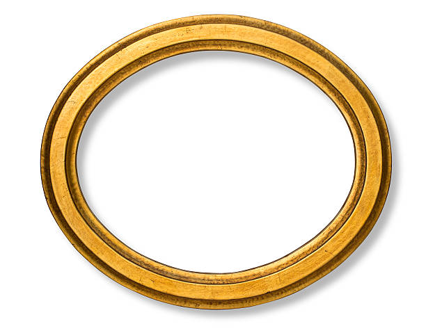 istock old oval picture frame wooden 536990328