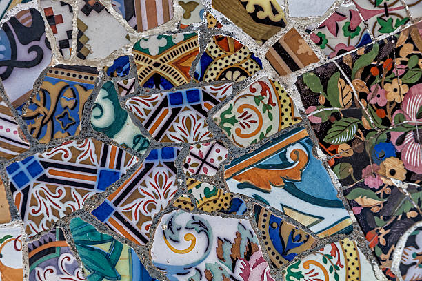 istock Mosaic of broken tiles 537004188