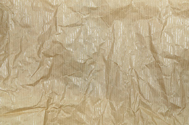 Creased Greaseproof Paper, Detail stock photo