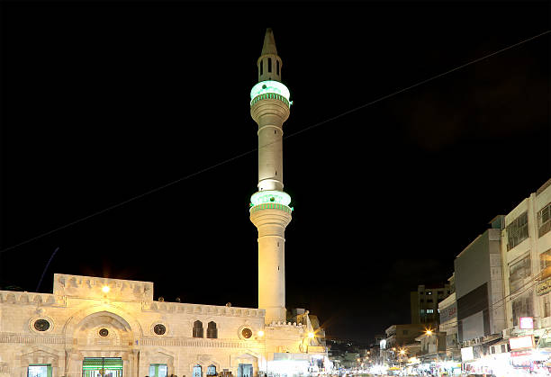 istock Mosque at night in Amman, Jordan 537018249
