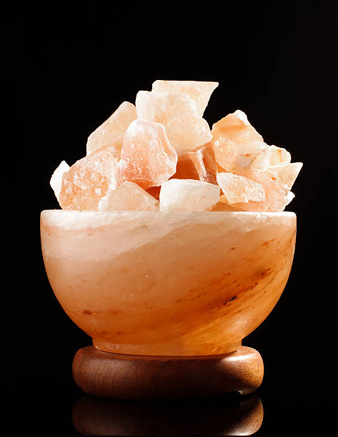 istock Himalayan salt lamp cosiness and comfort concept 537018765