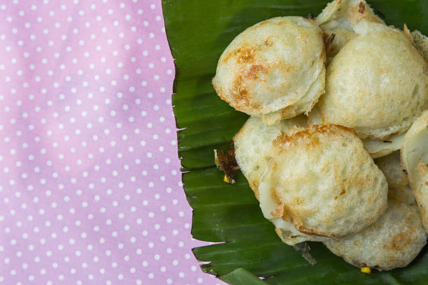 istock Coconut milk mix sugar and flour. - Thai sweetmeat 537018907
