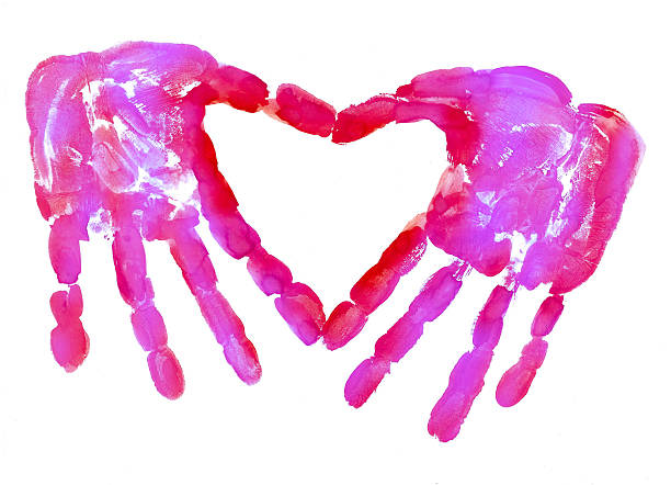 istock HandPrint in the form of heart 537020341