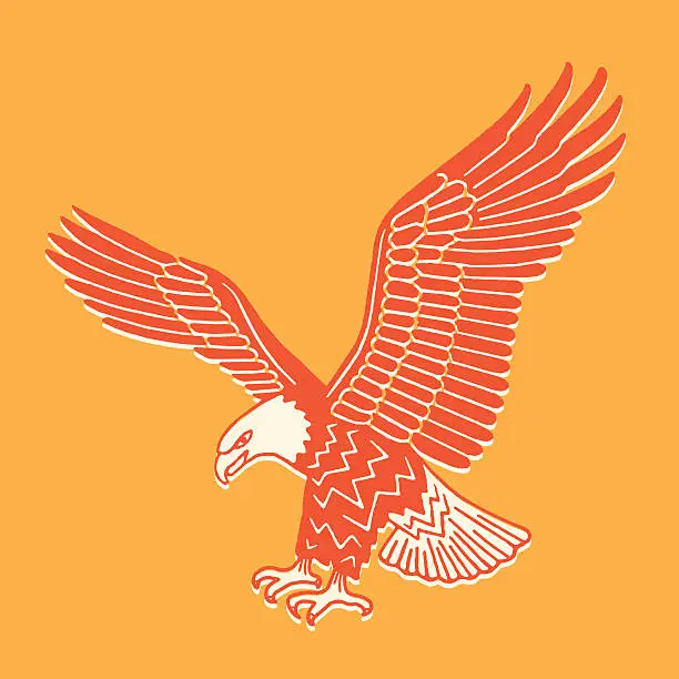 Vector illustration of American Eagle