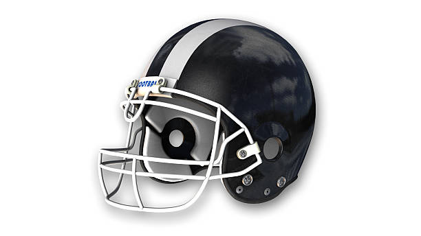 istock American Football Helmet on white background 537041997