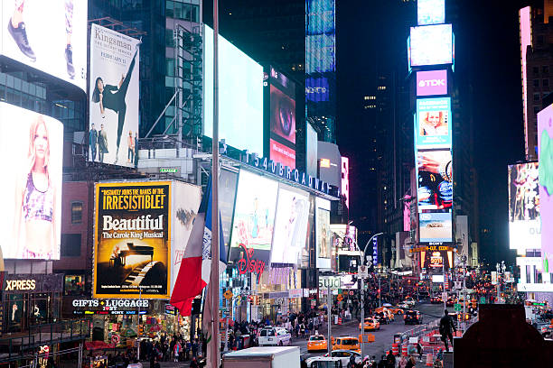 istock Time Square in New York City at night 537058537