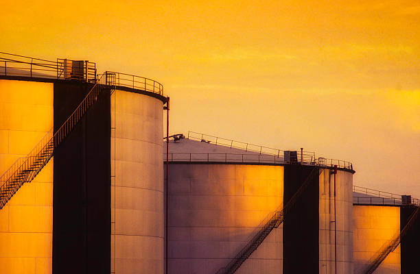Storage Tank Refinery Spiral Staircase